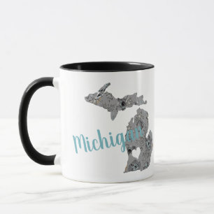 Mug Papillons bleus gris du Michigan