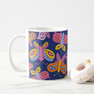 Mug papillons colorés