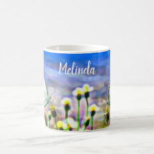Mug Papillons du jardin à fleurs jaunes printanières C