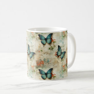 Mug Papillons et fleurs Vintages colorés (12)