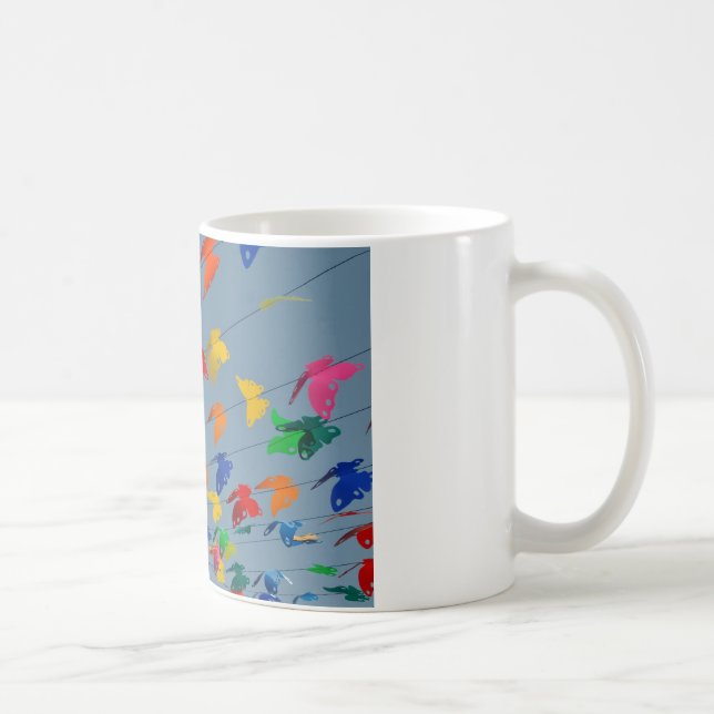 Mug papillons multicolores (Droite)