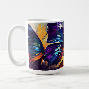 Mug Papillons Peinture à l'huile Style design10 Café M