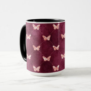 Mug Papillons roses de Bourgogne