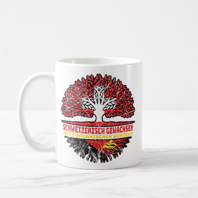 Mug Papouasie-Nouvelle-Guinée Arbre papouin suisse (Gauche)