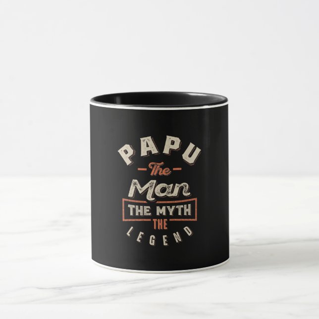 Mug Papu L'Homme Mythe Légende Grand-père Cadeau Homme (Centre)