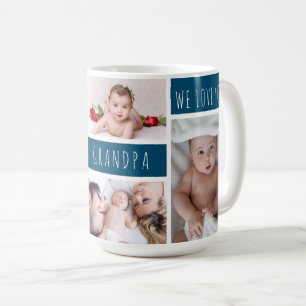 Mug Papy We Love You Photo Collage