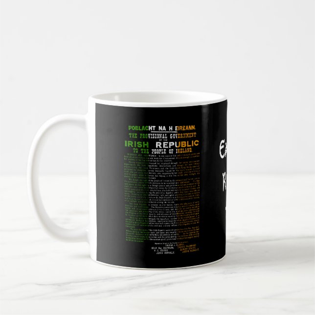 Mug Pâques 1916 en hausse Proclaimation républicain (Gauche)