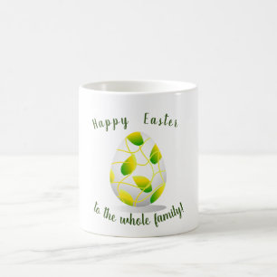 Mug Pâques joyeuse minimaliste joli dessin animé Café 
