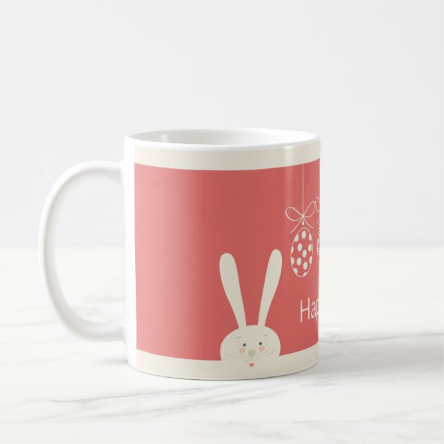 Mug Pâques mignonne lapin Cartographie Printemps (Gauche)