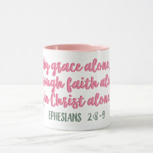 Mug Par La Grâce Seule, Par La Foi // Verse Biblique