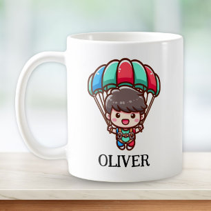 Mug Parachutiste mignon avec Parachute coloré