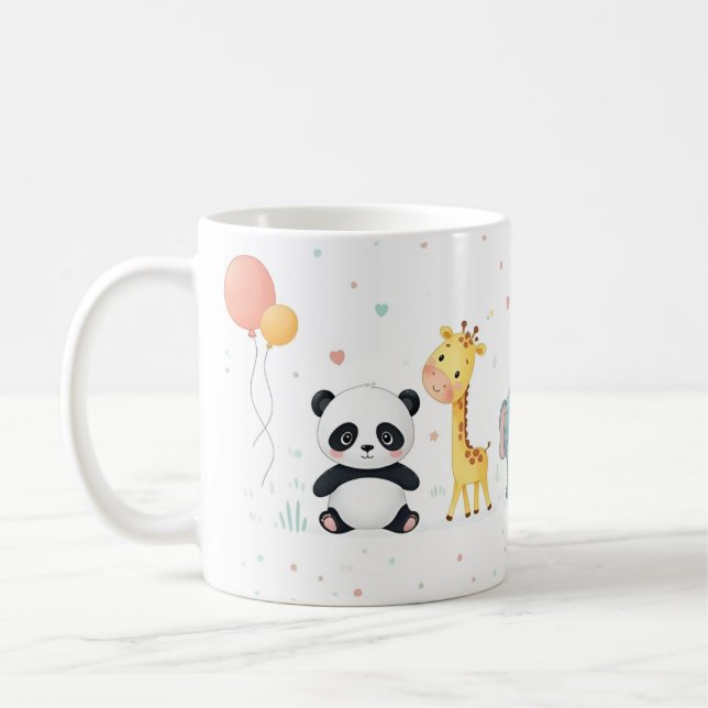 Mug Parade animalière en Pastel - Amusants Conception  (Gauche)