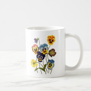 Mug Parade brodée de Pansies