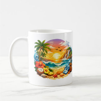 Mug Paraíso en el Atardecer
