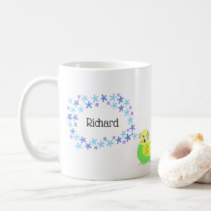 Mug Parakeet Budgie Budgerigar Amateur d'oiseaux Nom p