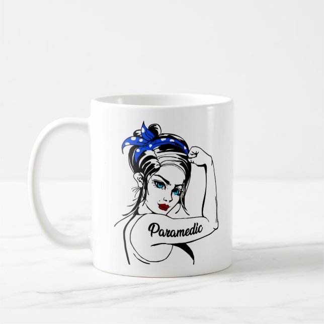 Mug Paramètre d'urgence EMS Rosie Le Riveter (Gauche)