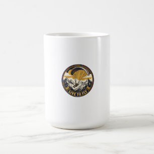Mug Parapente Emblème d'aventure de montagnes Vivre Po