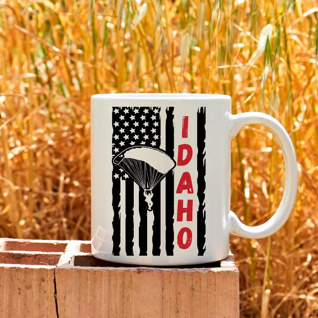 Mug Parapente vintage Idaho En Skydiving (Créateur téléchargé)