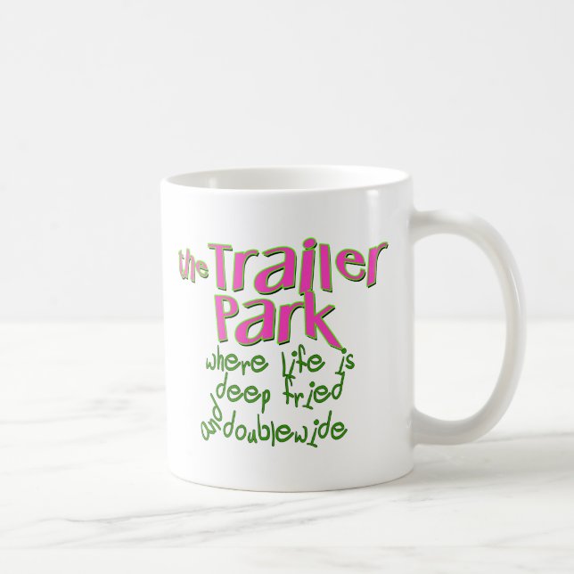 Mug Parc de remorque double large frite profonde (Droite)