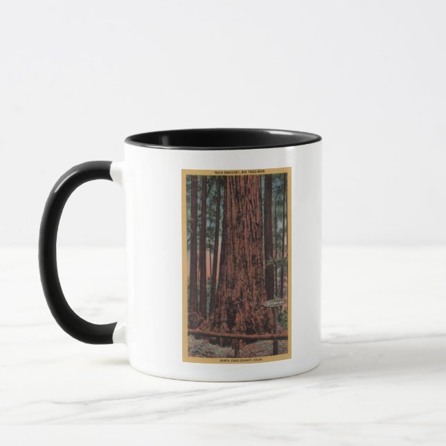 Mug Parc d'état Big Trees, CA - Arbre briseur de cou (Gauche)