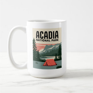 Mug Parc national Acadia Camping Vintage