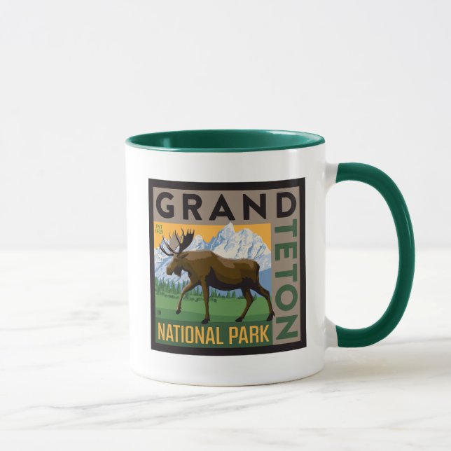 Mug Parc national de Grand Teton Moose (Droite)
