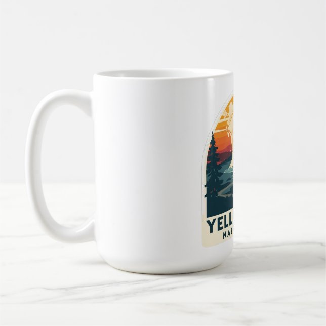Mug Parc national de Yellowstone Design d'aventure (Gauche)