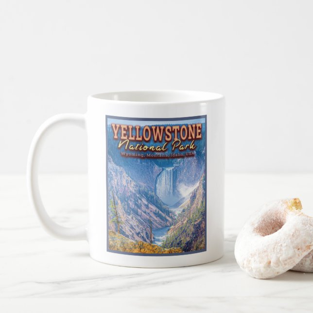 MUG PARC NATIONAL DE YELLOWSTONE, WYOMING, MONTANA, ID (Avec donut)
