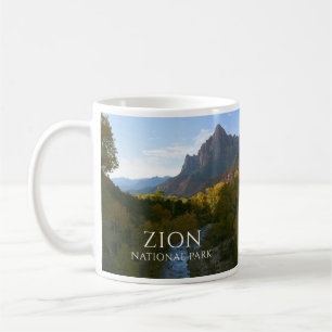 Mug Parc national de Zion, Watchman Peak, Virgin River