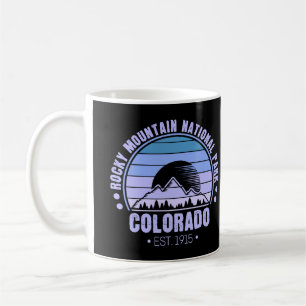 Mug Parc national des Rocheuses Colorado Retro