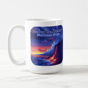 Mug Parc national des volcans d'Hawaii Big Island Retr
