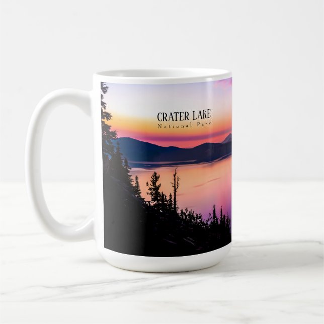 Mug Parc national du Crater Lake Oregon At Sunset Coff (Gauche)