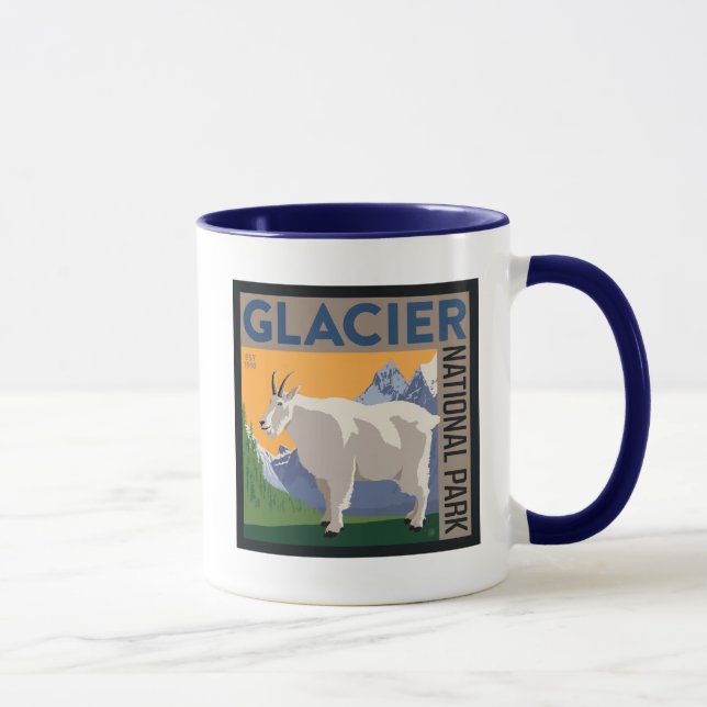 Mug Parc national du Glacier | Chèvre (Droite)
