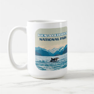 Mug Parc national Kenai Fjords Orca Alaska Vintage