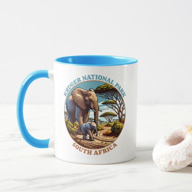 Mug Parc national Kruger Afrique du Sud (Avec donut)