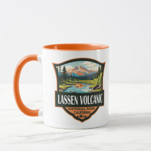 Mug Parc national volcanique de Lassen Illustration Vo
