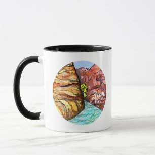 Mug Parc national Zion Watercolor Art