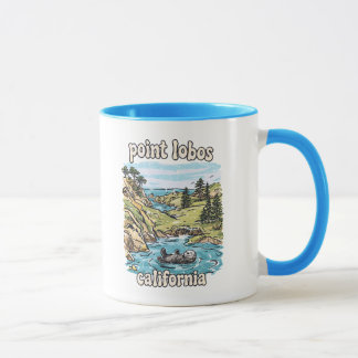 Mug Parc Point Lobos Californie Paysage Rétro Mignon 