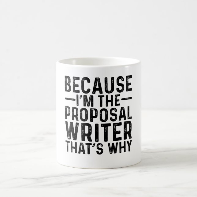 Mug Parce que je suis l'auteur de propositions C'est p (Centre)