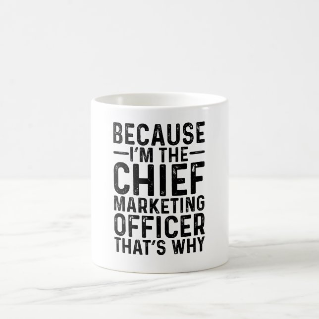 Mug Parce que je suis le Directeur Marketing C'est pou (Centre)