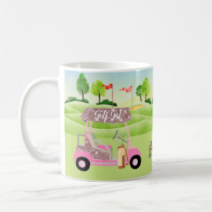 Mug Parcours De Golf Glitzy Fun Personnalisez Le Café