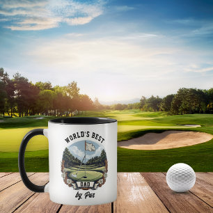 Mug Parcours de golf Le meilleur papa du monde par Par
