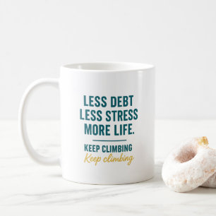 Mug Parcours Financier Lettrage Turquoise Gras Écritur