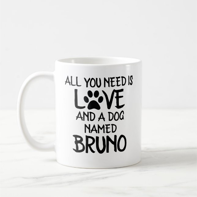 Mug Parent de chien personnalisé Maman Papa Cadeau (Gauche)