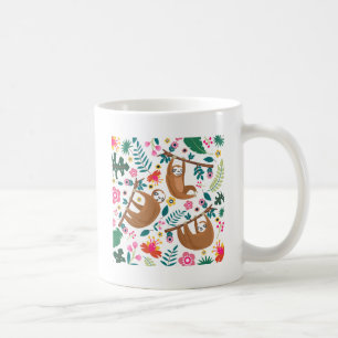 Mug paresse florale