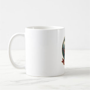 Mug Paresseux Dinosaure Vintage Retro Graphisme de Véh