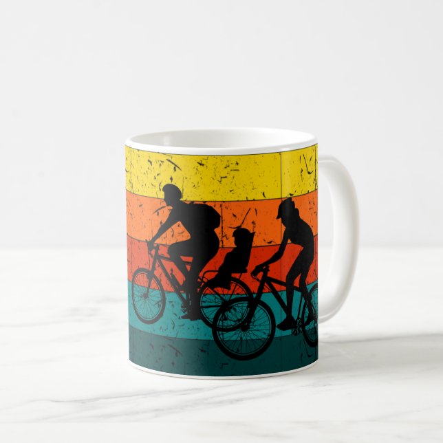 Mug Parfait pour les amateurs de vélo et d'aventure fa (Devant droit)