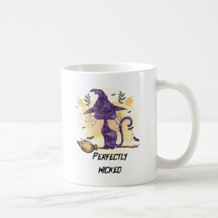 Mug Parfaitement Malin - Chat Sorcière Noire