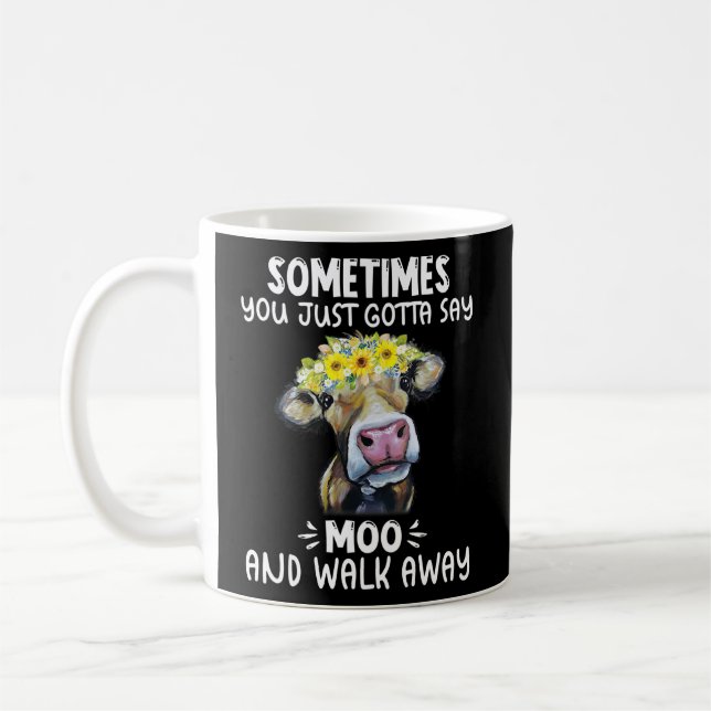 Mug Parfois, Il Faut Juste Dire Moo Et Partir De Vache (Gauche)