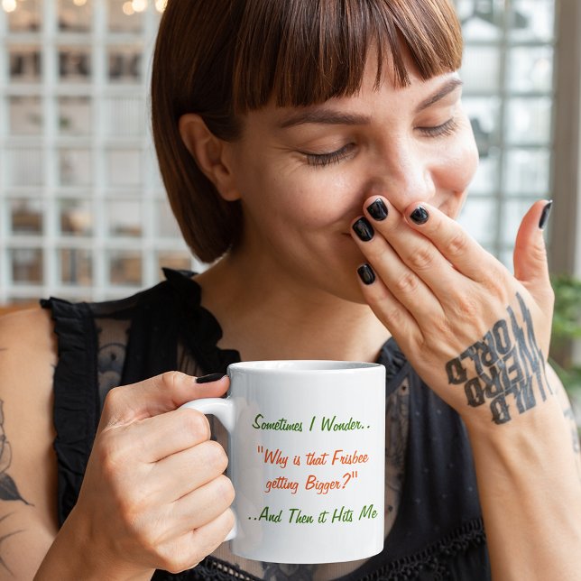 Mug Parfois, Je Me Demande Drôle Plaisanterie Humour L (Sometimes I Wonder Funny Joke Humor LOL Tea Coffee Mug)